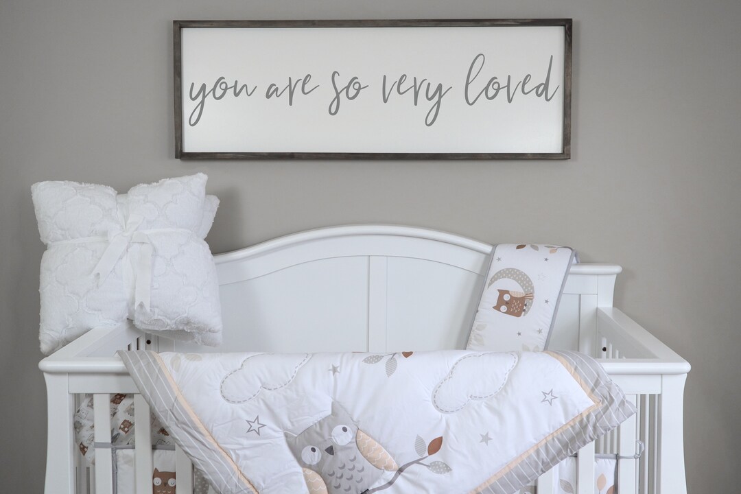 You Are so Very Loved Sign, Nursery Decor, Nursery Wall Art, Wood Signs ...