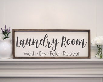 Laundry Room Sign | Laundry Room Decor | Laundry Sign | Farmhouse Decor | Wall Art | Rustic Home Decor | Shabby Chic | Rustic Decor