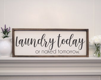 Laundry Room Sign | Laundry Room Decor | Laundry Sign | Farmhouse Decor | Wall Art | Rustic Home Decor | Shabby Chic | Rustic Decor