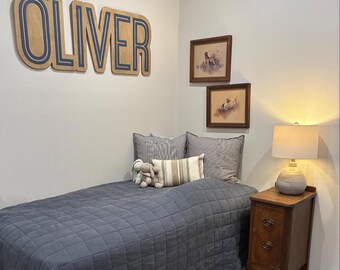 Large Custom Wood Name Sign, Nursery Name Sign, Boho Girl Name Sign, Above Crib Sign, Layered Baby Name Sign, Boy Name Sign, Cut Out Sign