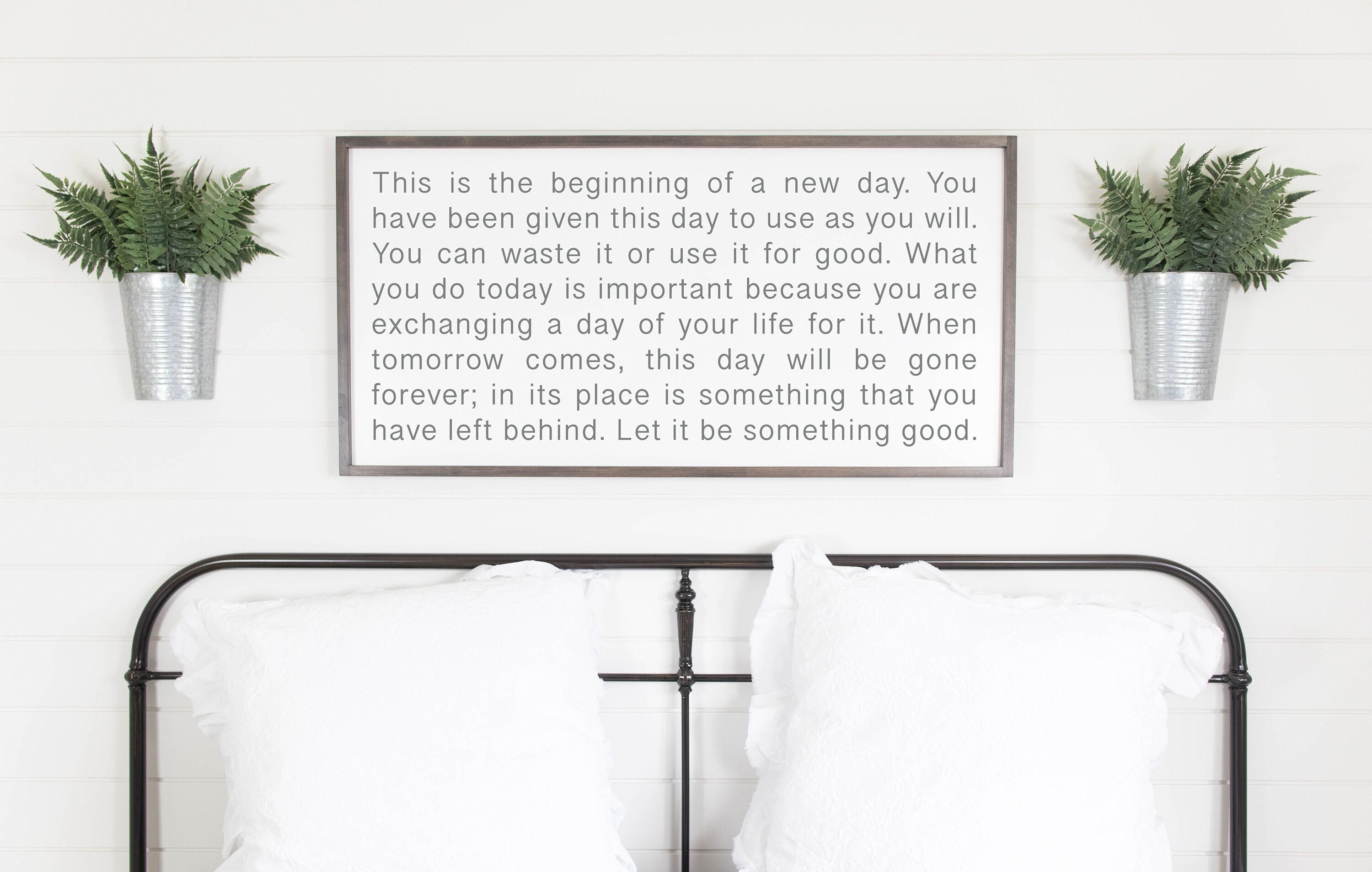 This Is The Beginning Of A New Day Sign Framed Wood Signs Etsy