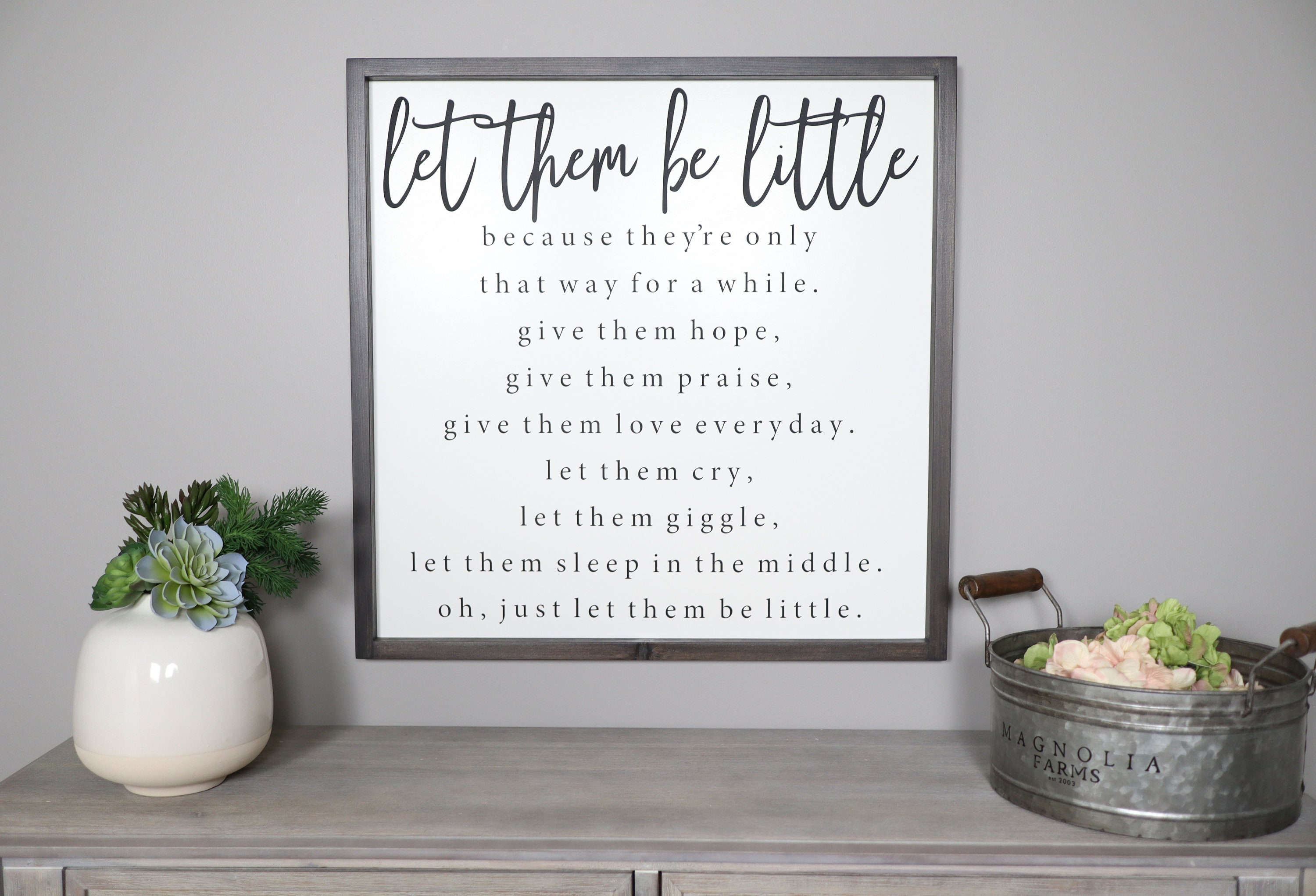 Let Them Be Little Sign Nursery Sign Nursery Decor - Etsy