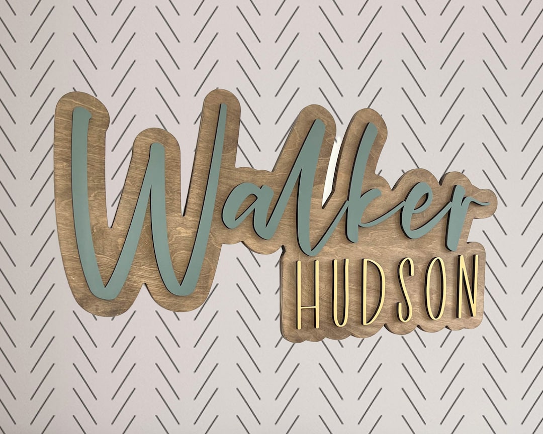 Large Custom Wood Name Sign, Nursery Name Sign, Boho Girl Name Sign ...