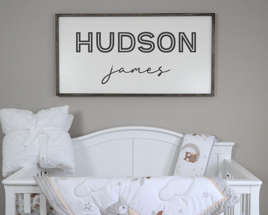 Nursery Name Sign, Baby Name Sign, Nursery Name Sign Wood, Nursery Name ...