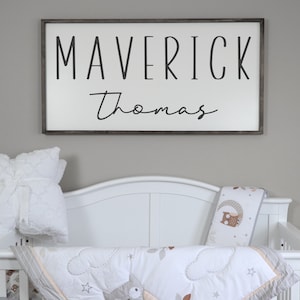 Nursery Name Sign, Baby Name Sign, Nursery Name Sign Wood, Nursery Name Sign Boy, Nursery Name Sign Girl, Crib Sign, Baby Shower Gift