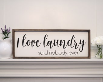 Laundry Room Sign | Laundry Room Decor | Laundry Sign | Farmhouse Decor | Wall Art | Rustic Home Decor | Shabby Chic | Rustic Decor