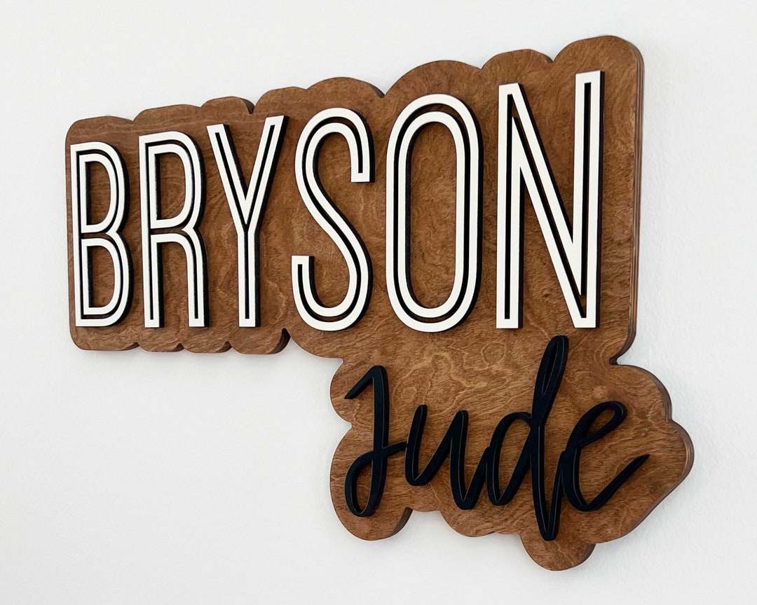 Large Custom Wood Name Sign, Nursery Name Sign, Boho Girl Name Sign