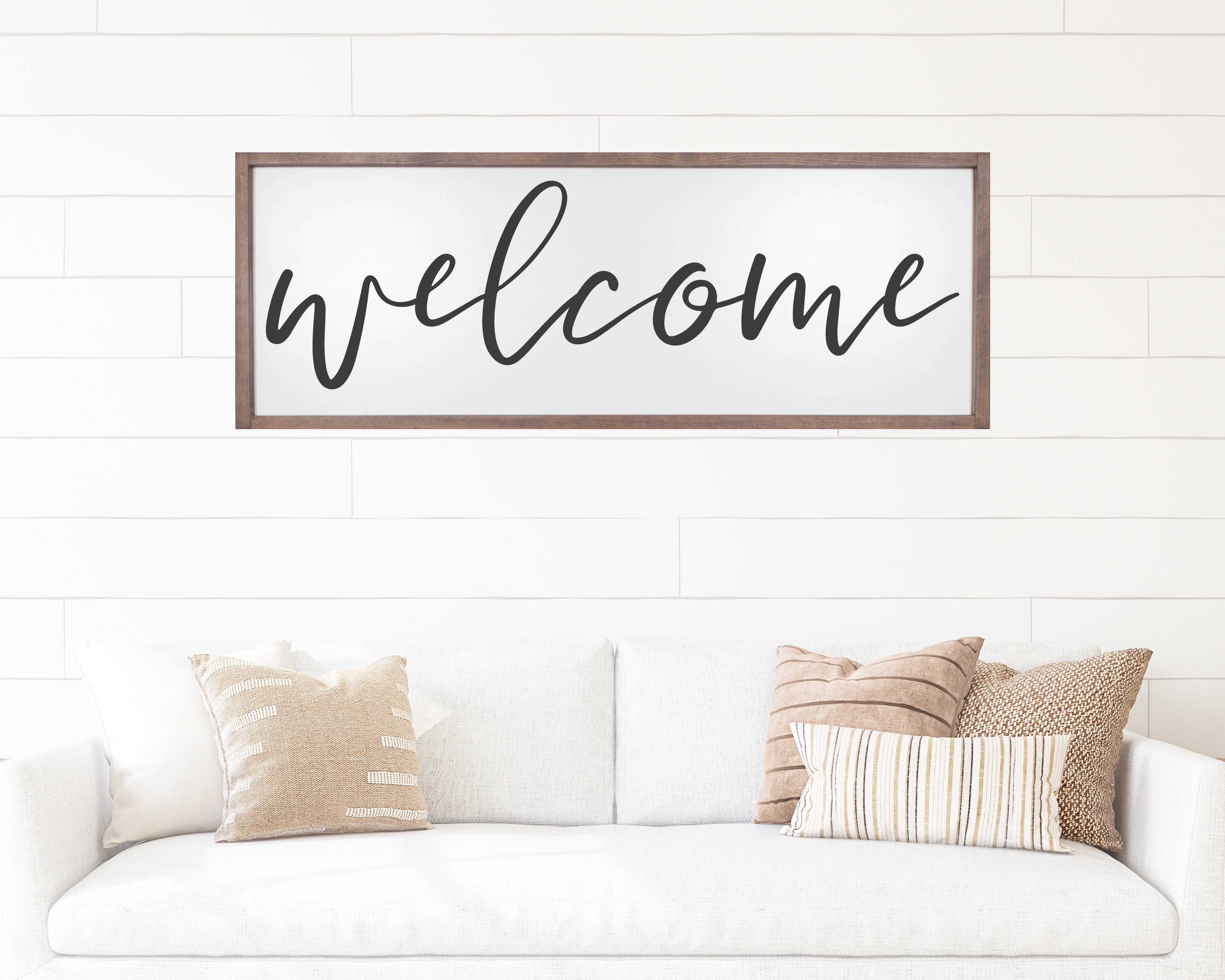 Farmhouse welcome sign deals