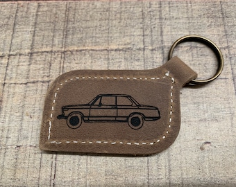 Personalized Leather Keychain, Monogrammed Custom Distressed Leather Keychain, Key Fob, Key Loop, Groomsmen Gifts