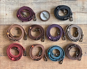 Echte leren schouderriem, verstelbare schouderriem, vervangende riem portemonnee, leren handvat, polsbandje, telefoonriem, houder