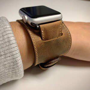 Custom Leather Watch Band, Leather Watch Strap, Apple Watch Band 38, 40, 41, 42, 44, 45, 49 mm, Samsung Galaxy, Fossil, Fitbit Pixel Band image 2