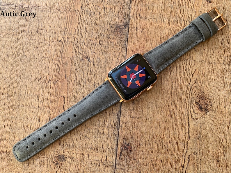 Custom Leather Watch Band Apple Watch Band Galaxy Fossil Etsy
