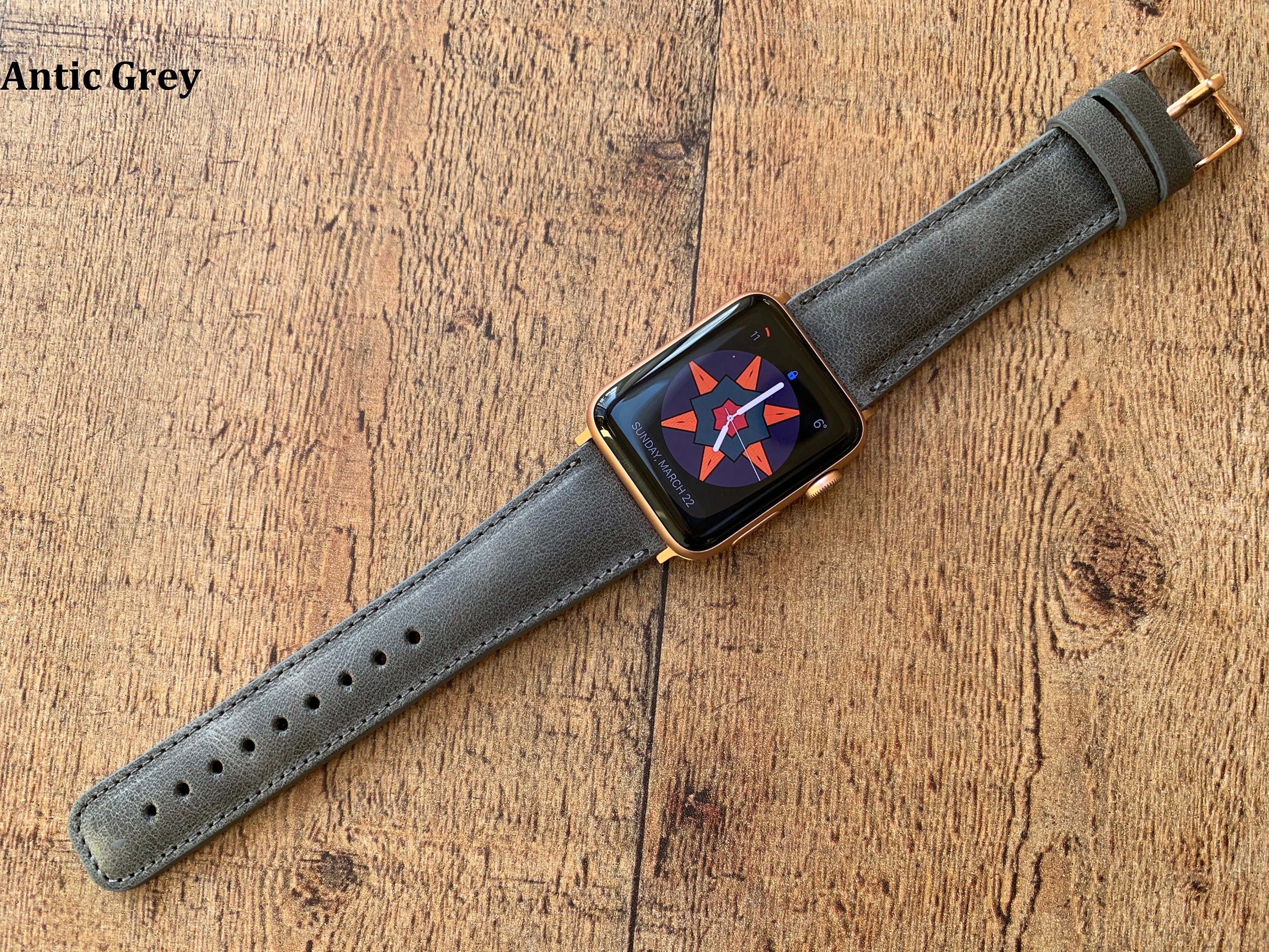 American Flag Leather Apple Watch Band - 38/40mm - Classy Raptor Tactical