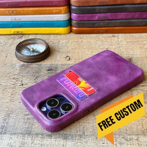 Light Pebbled Leather iPhone Case, iPhone 17, 16, 15, 14, 13, 12, 11, X, XS, XR, 8, 7 iPhone Wallet, Snap On Full Cover Credit Card Case