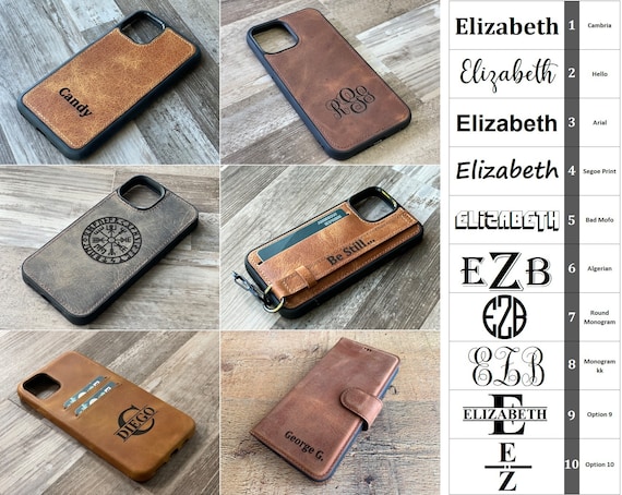 Leather iPhone Wallet / Case for two phones