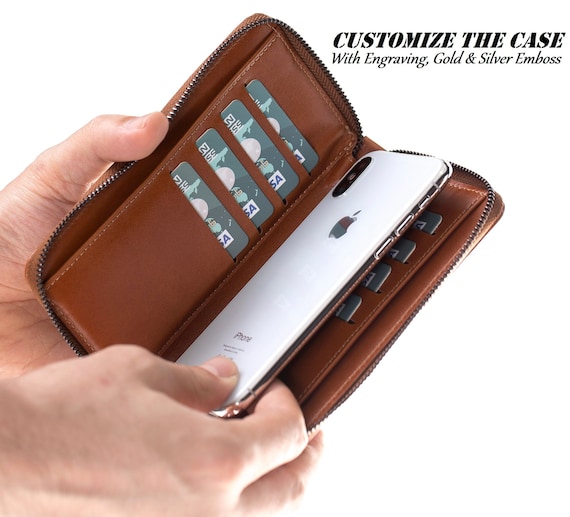 Russet Leather Iphone Wallet Case Iphone 13 12 11 11 Pro Etsy Australia