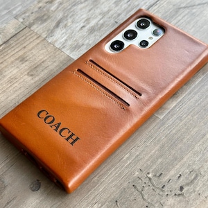 Étui en cuir Samsung personnalisé, coque complète à clipser pour Galaxy, porte-cartes Galaxy S25, S24, S23, S22, S21, S20, S9, S8, Note 20, 10, 9, 8 Plus