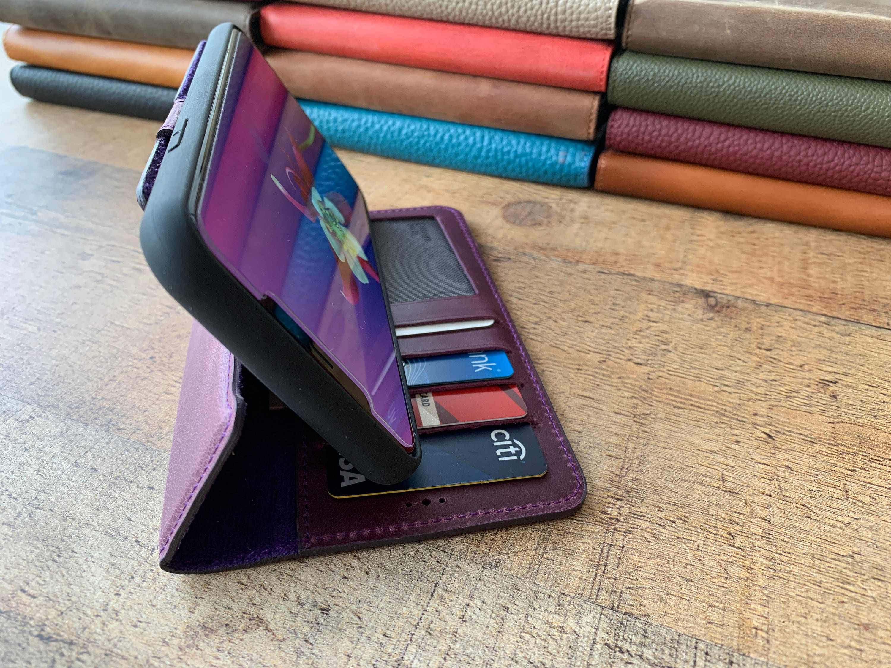 Custodia A Portafoglio Per Iphone 17 Air Con Guscio In Pelle, Piastra - Foto 9