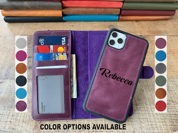 Antic Purple Leather Iphone 13 12 11 X Xs Max Xr 8 7 6 Etsy Australia