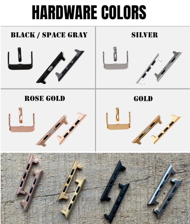 Custom Leather Watch Band, Apple Watch Band 38, 40, 41, 42, 44, 45, 49 mm. Handmade Samsung Galaxy, Pixel, Fossil, Fitbit iWatch Strap image 12