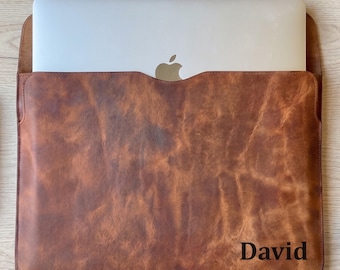 Top Grain Leather Sleeve Bag, MacBook Case, Laptop Bag, Custom MacBook Sleeve, iPad Cases, iPad Sleeve, Portfolio Case
