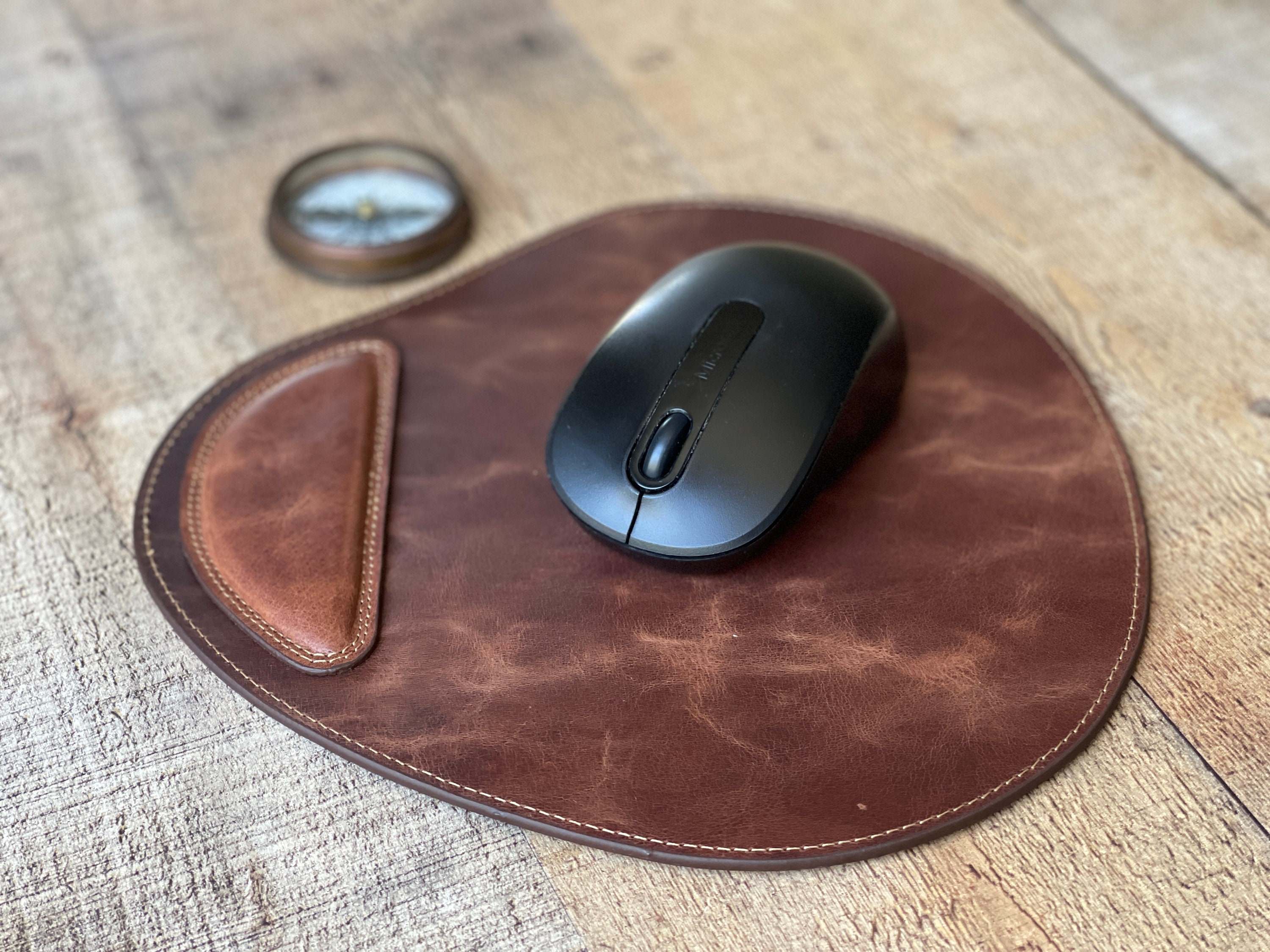 Leather Mouse Pad Personalized Mouse Pad Engraved Mouse Pad Etsy