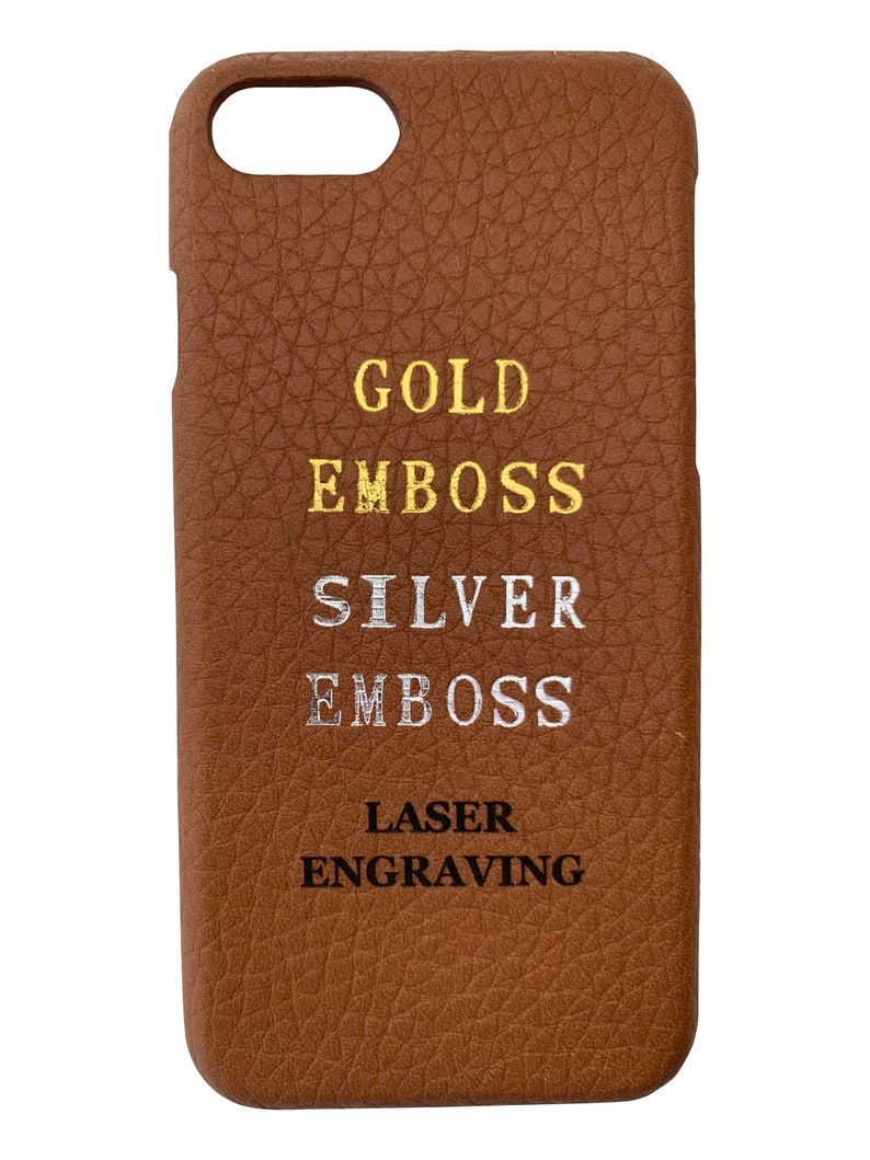 Personalize it Personalization Service with Laser Engraving, Gold & Silver Emboss. Initials, names, logos, monograms, shapes, graphics image 5