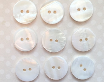 Vintage buttons pearl shell buttons colors plastic buttons large shell buttons small organic antique buttons sewing craft supplies scrapbook