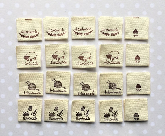 CLOTH 'Handmade' labels, (pack of 10)