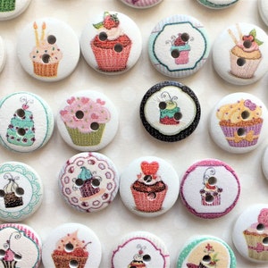Button Crafts - Button Cupcakes - Fun Crafts Kids