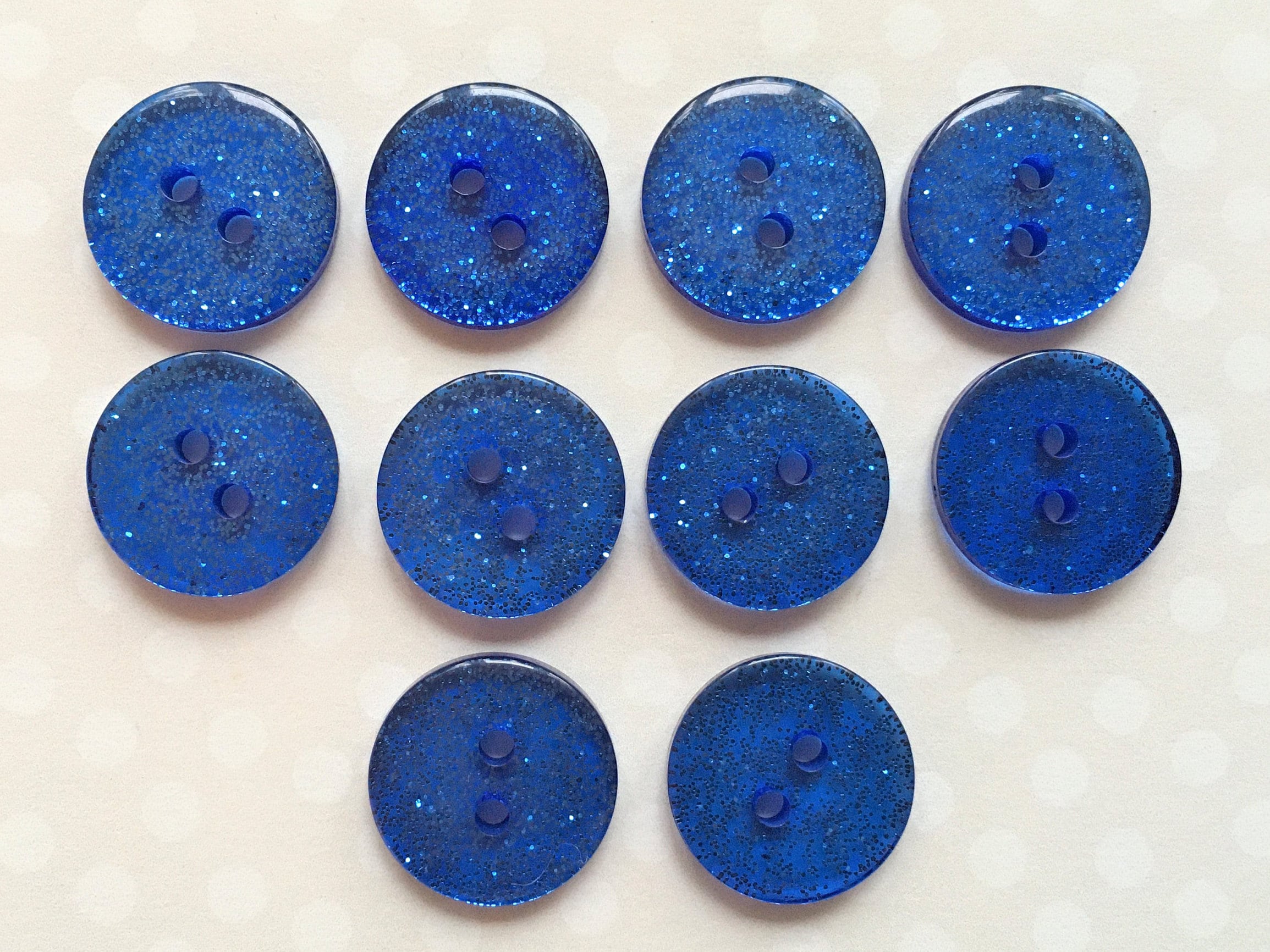 Glitter round buttons x 10 Resin glitter 15 mm buttons 15 mm | Etsy