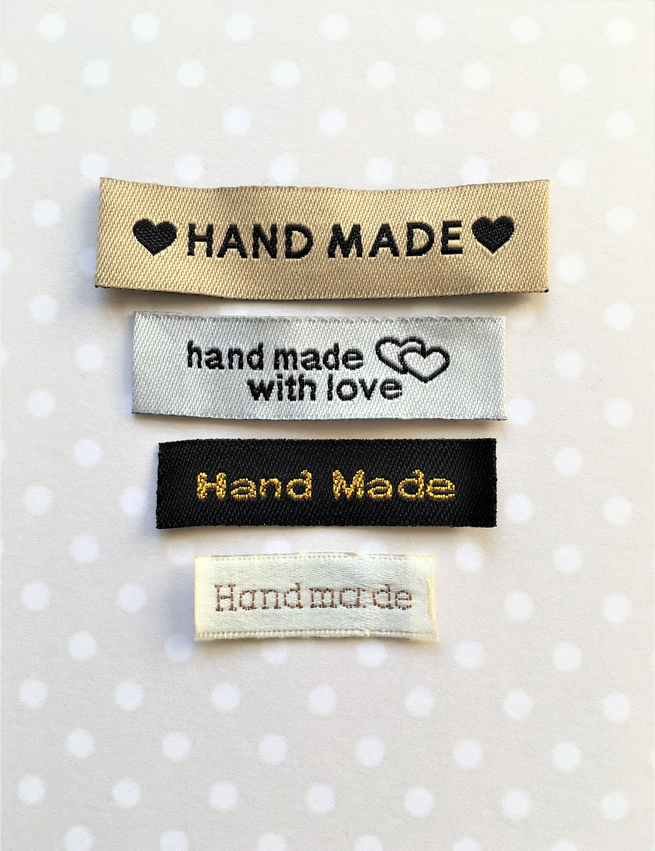 10 Handmade Label webetiketten labels Handmade with Love en azul/gris sustancia Label 10 Handmade Label webetiketten labels Handmade with Love en azul/gris sustancia Label