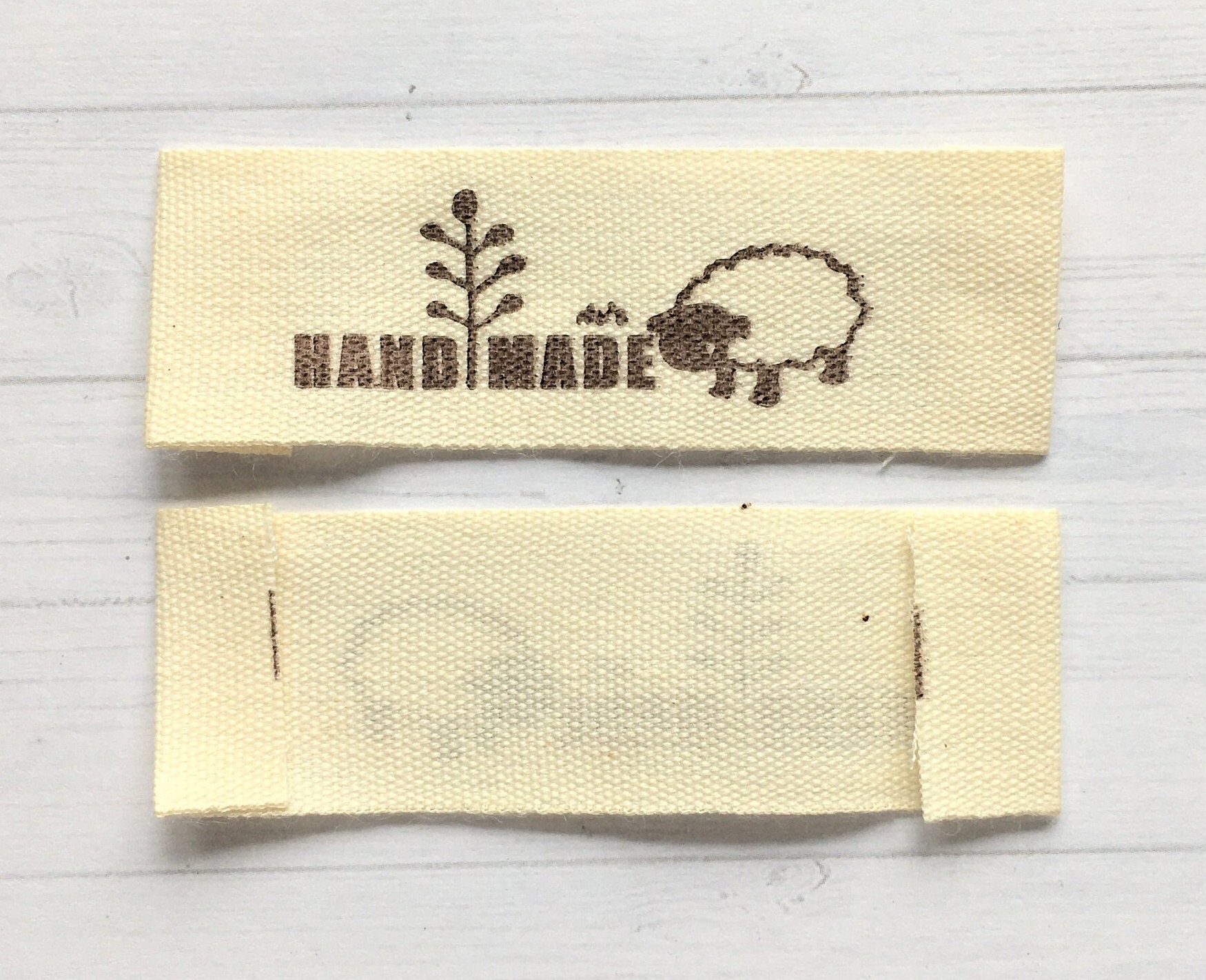 10 Labels - Handmade with love - 5 cm