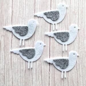 Felt gulls (pack of 5).