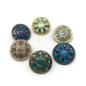 Metal shank buttons 18mm