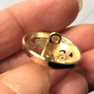 Cut out floral design, domed, lighter weight metal shank buttons 20mm image 6