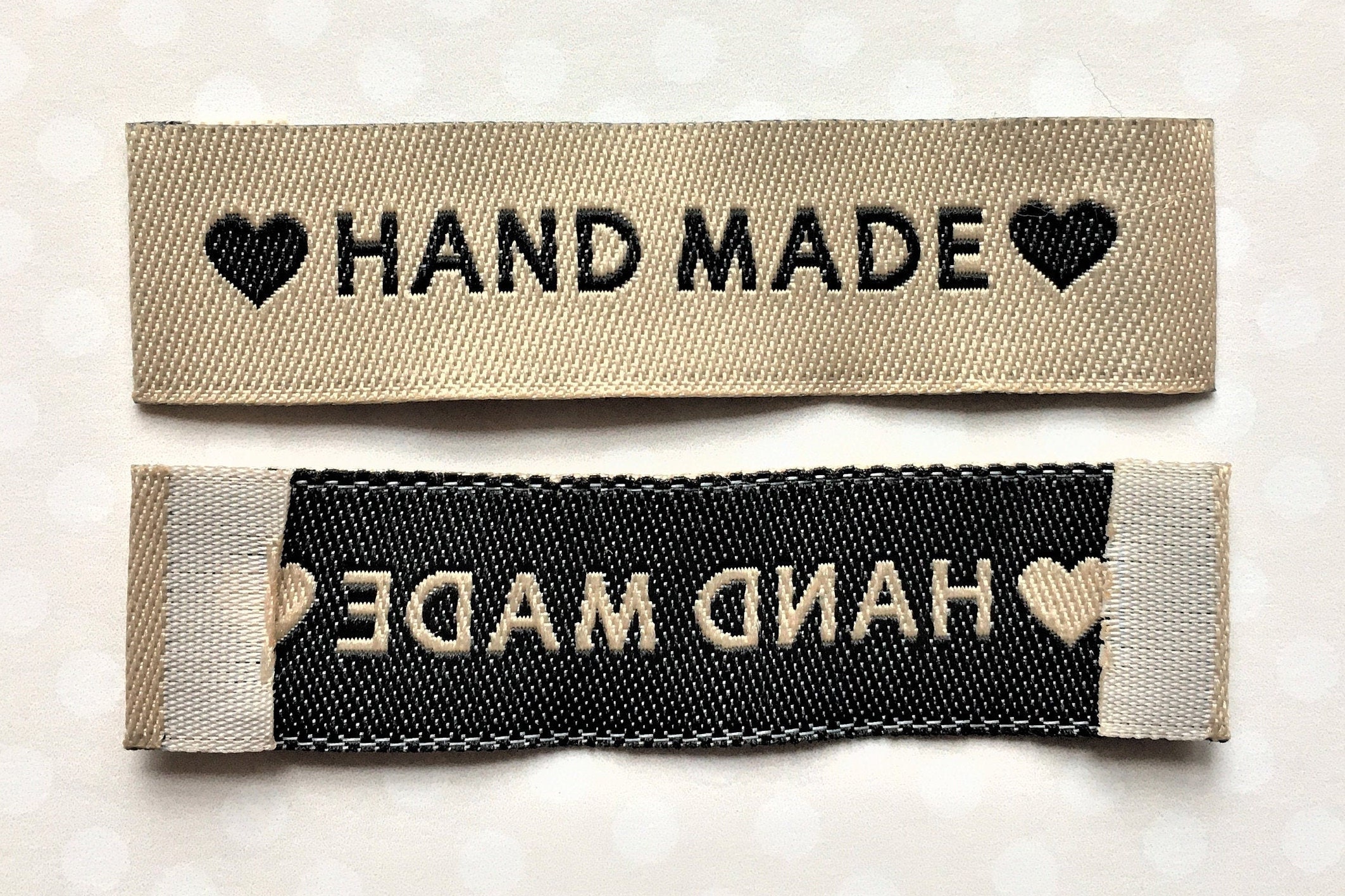 Etiquetas de tela - Handmade - 5 cm - 10 unidades, Accesorios