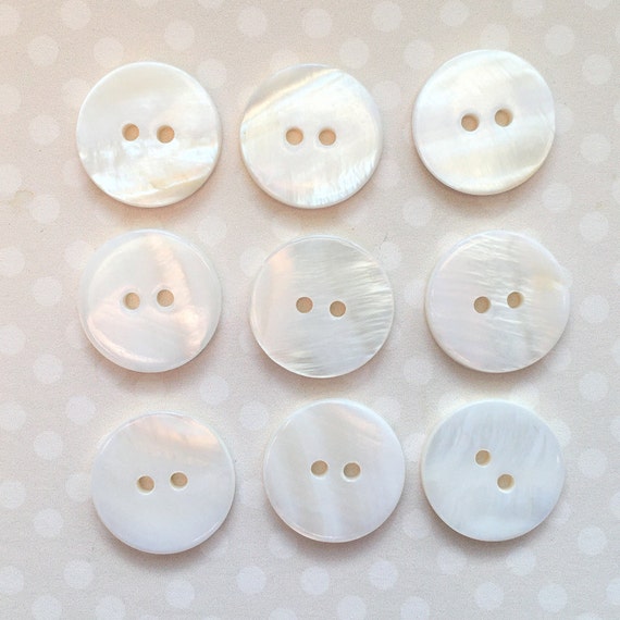Black Mother of Pearl Pie Cut Edge Button Black Mother of Pearl Pie Cut Edge Button