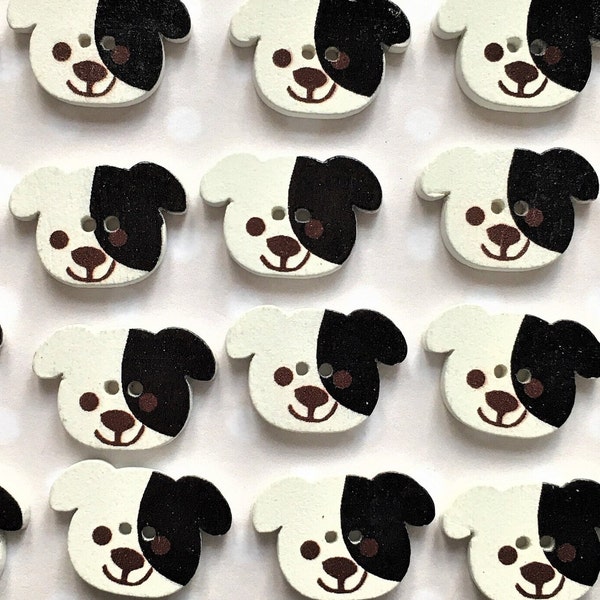 Dog Buttons Etsy