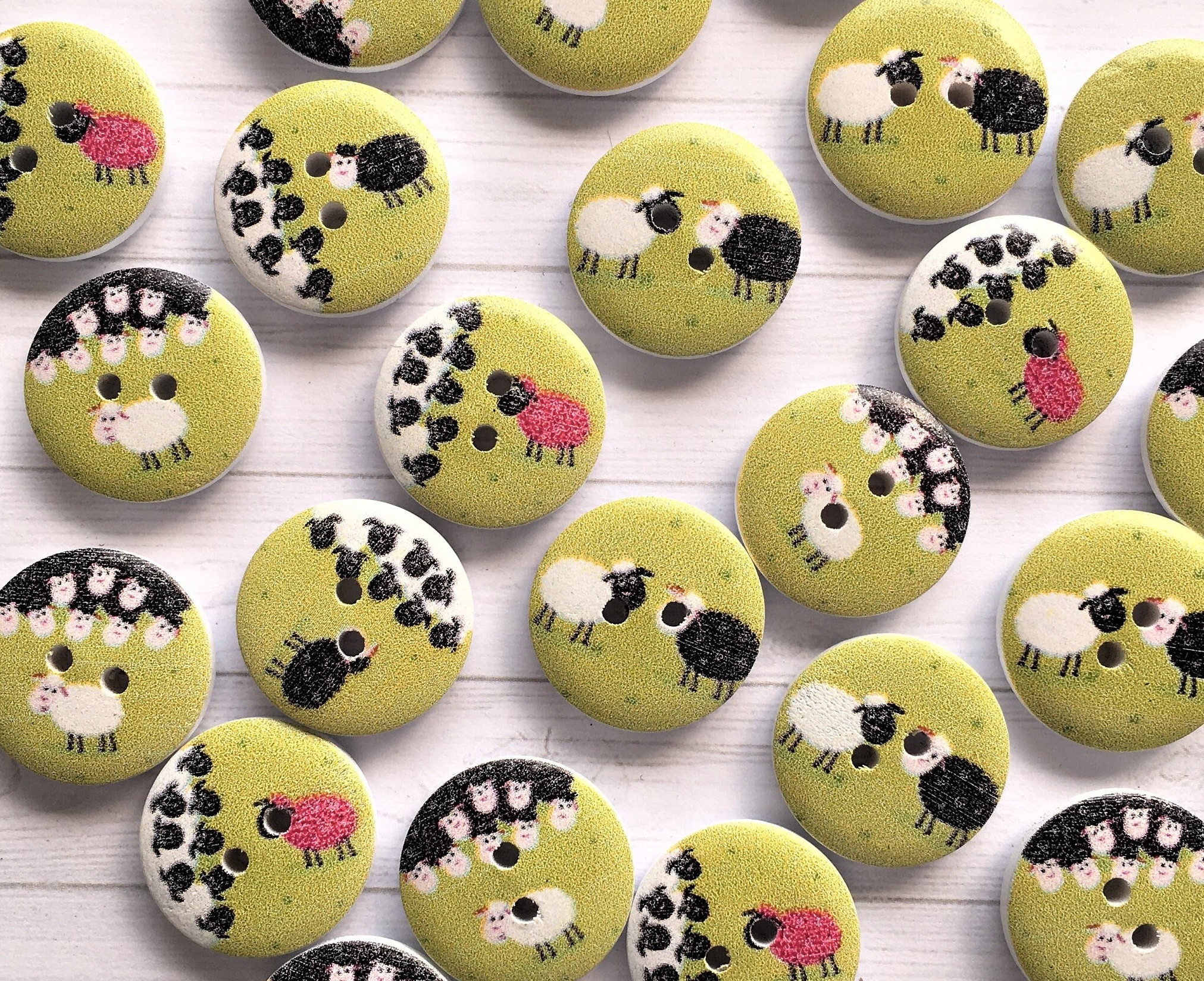Mixed Color Cute Sheep Shaped Buttons Bulk For Diy Crafts - Temu