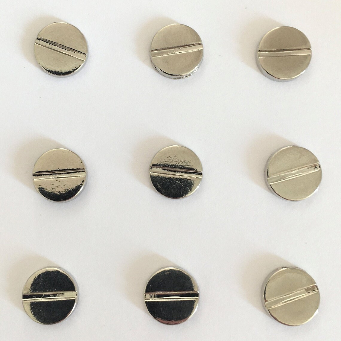 10mm METAL SCREW HEAD style buttons Screw head style shank Etsy