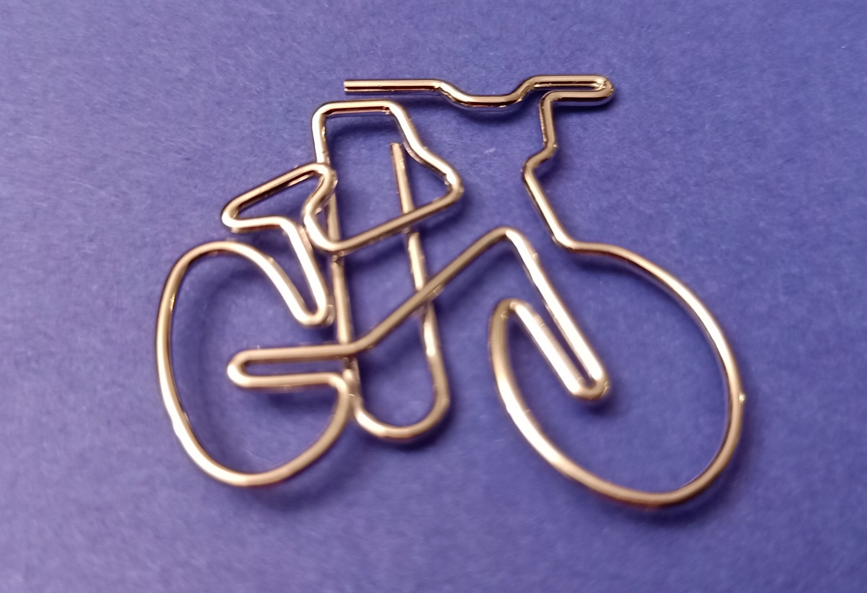 10x BIG DClips BICYCLE Metallic Paper Clips Gift ideas for Etsy
