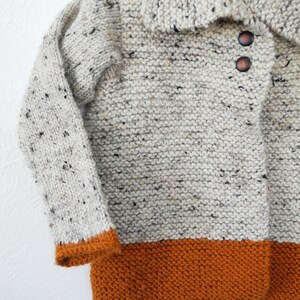 MADE TO ORDER Wool Children's Hand Knit Sweater Kids Knitwear Unisex Toddler Cardigan image 4