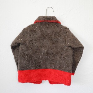 MADE TO ORDER Wool Children's Hand Knit Sweater Kids Knitwear Unisex Toddler Cardigan image 8