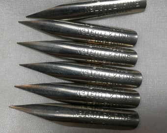 6 pen nibs ex. fine no 1601