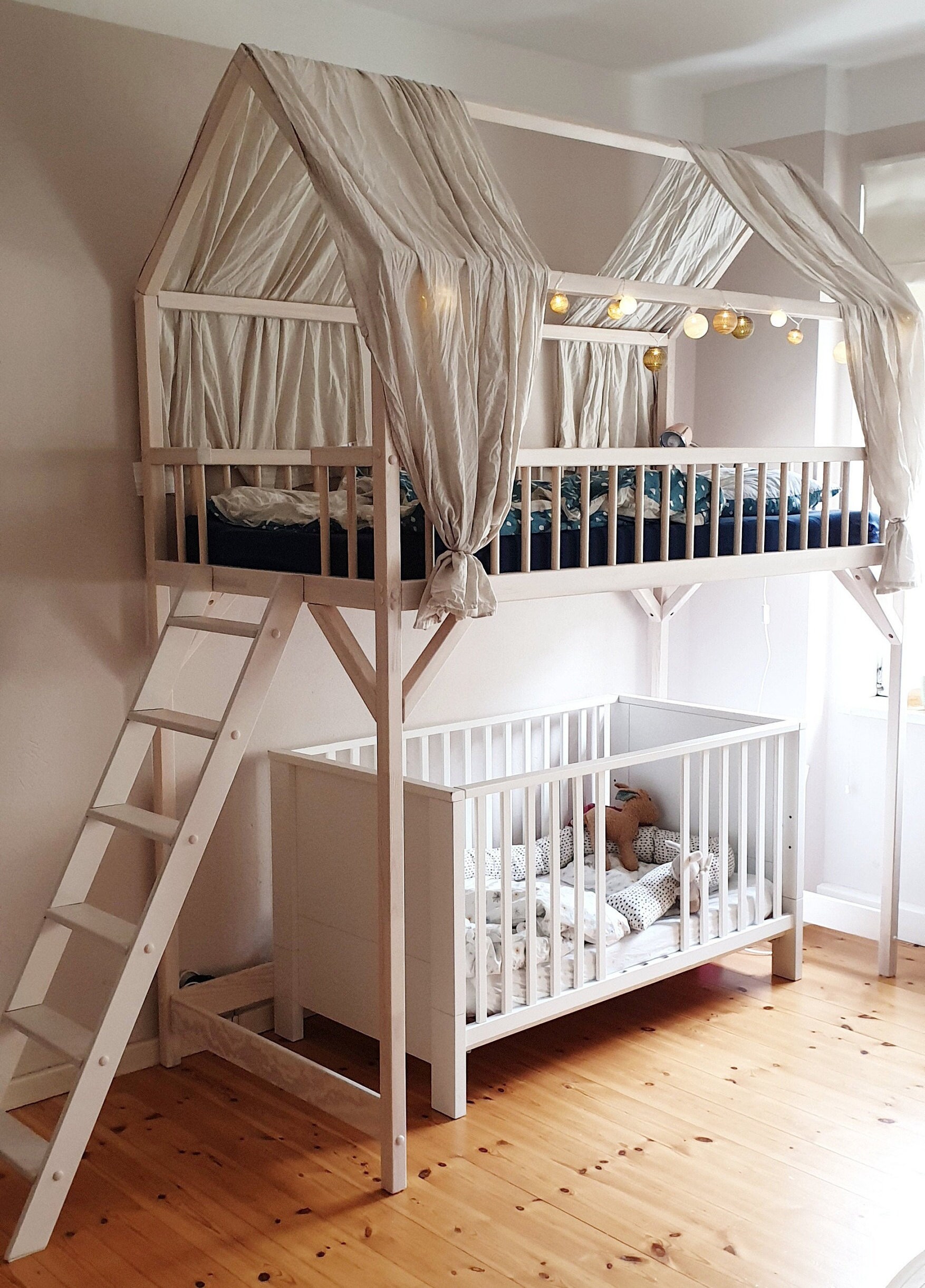 Bunk Bed With Cot Underneath