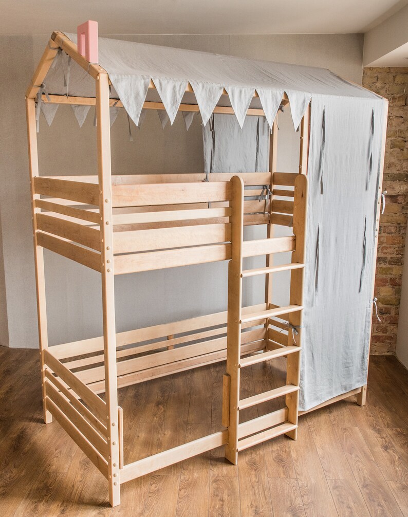 Hochbett Kinder Etsy / Etagenbett für Kinder, Hochbett, Spielhaus