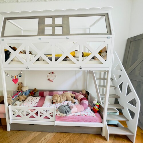 Kids Loft Bed Playhouse Bunk Bed Kids 
