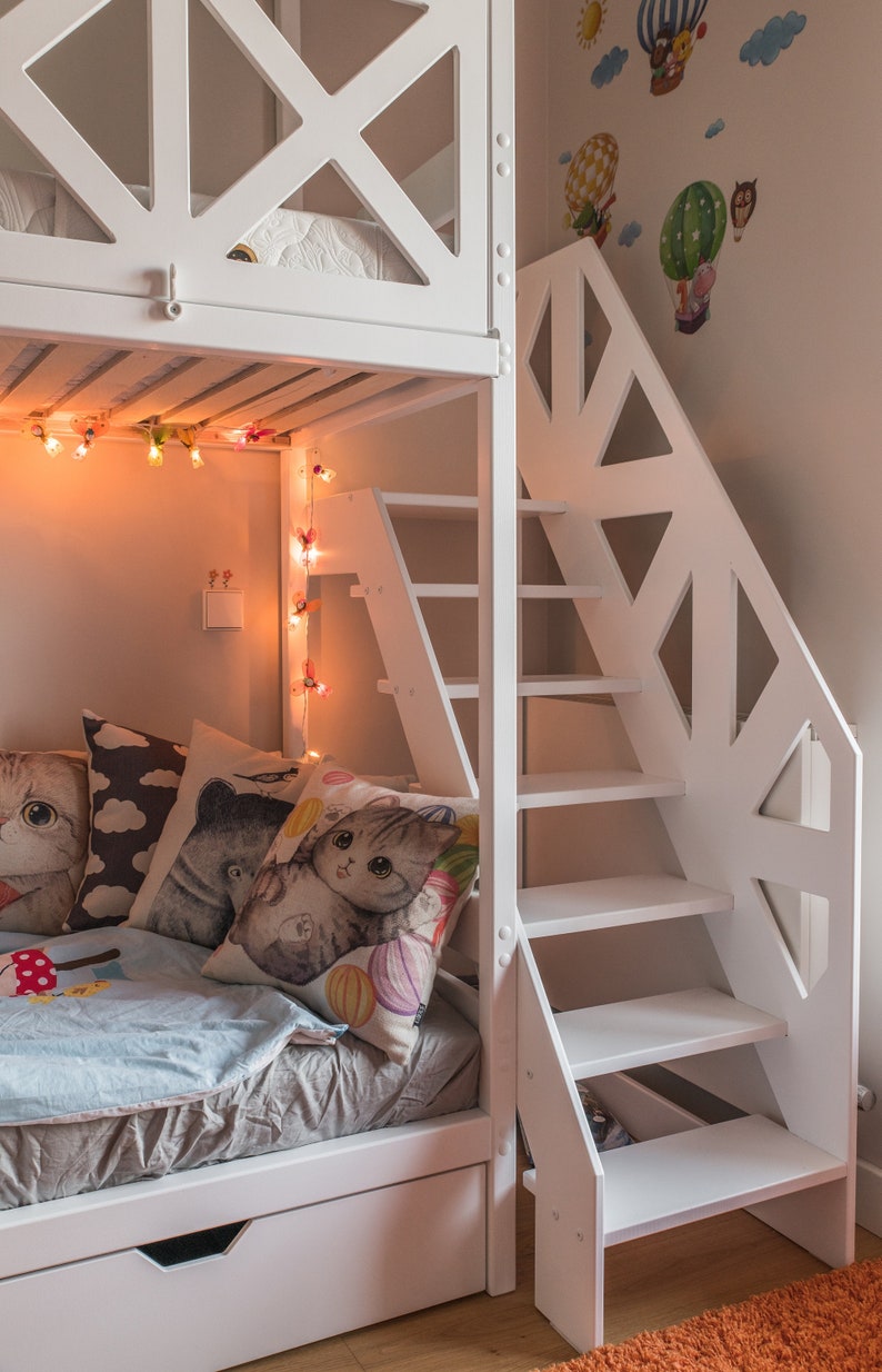 Bunk Bed for Kids Loft Bed Playhouse Bunk Bed Kids Etsy