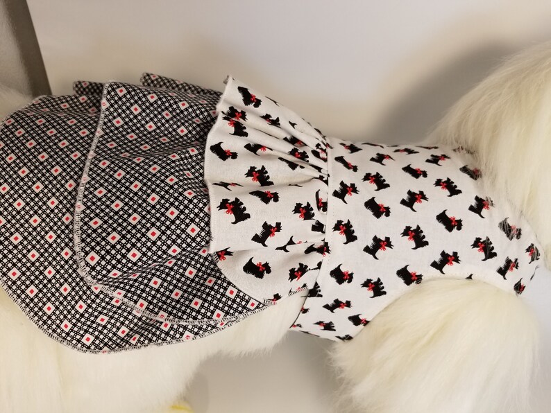 Dear Scottie Dog Dress / Dog Clothes Cute Dog Clothes Girl Dog Etsy